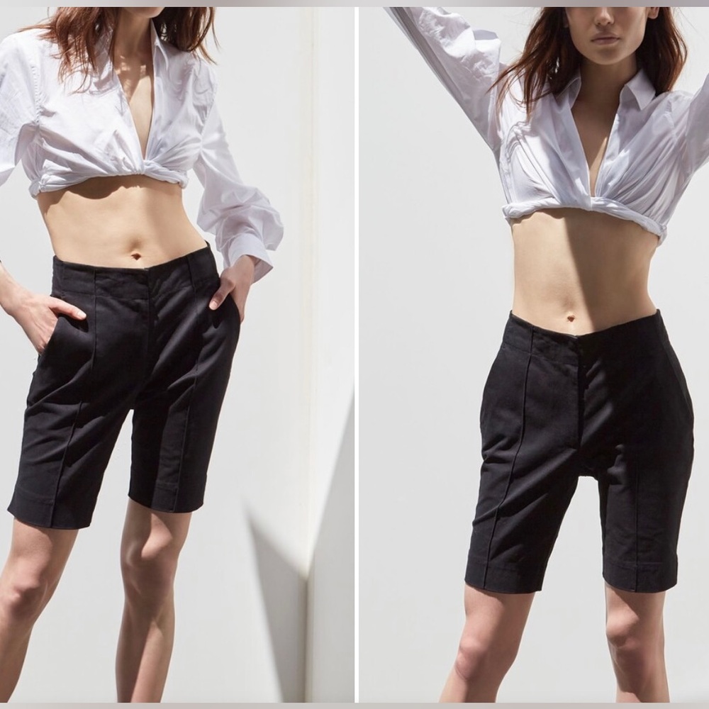 THAKOON Bermuda Shorts in Black - NEW